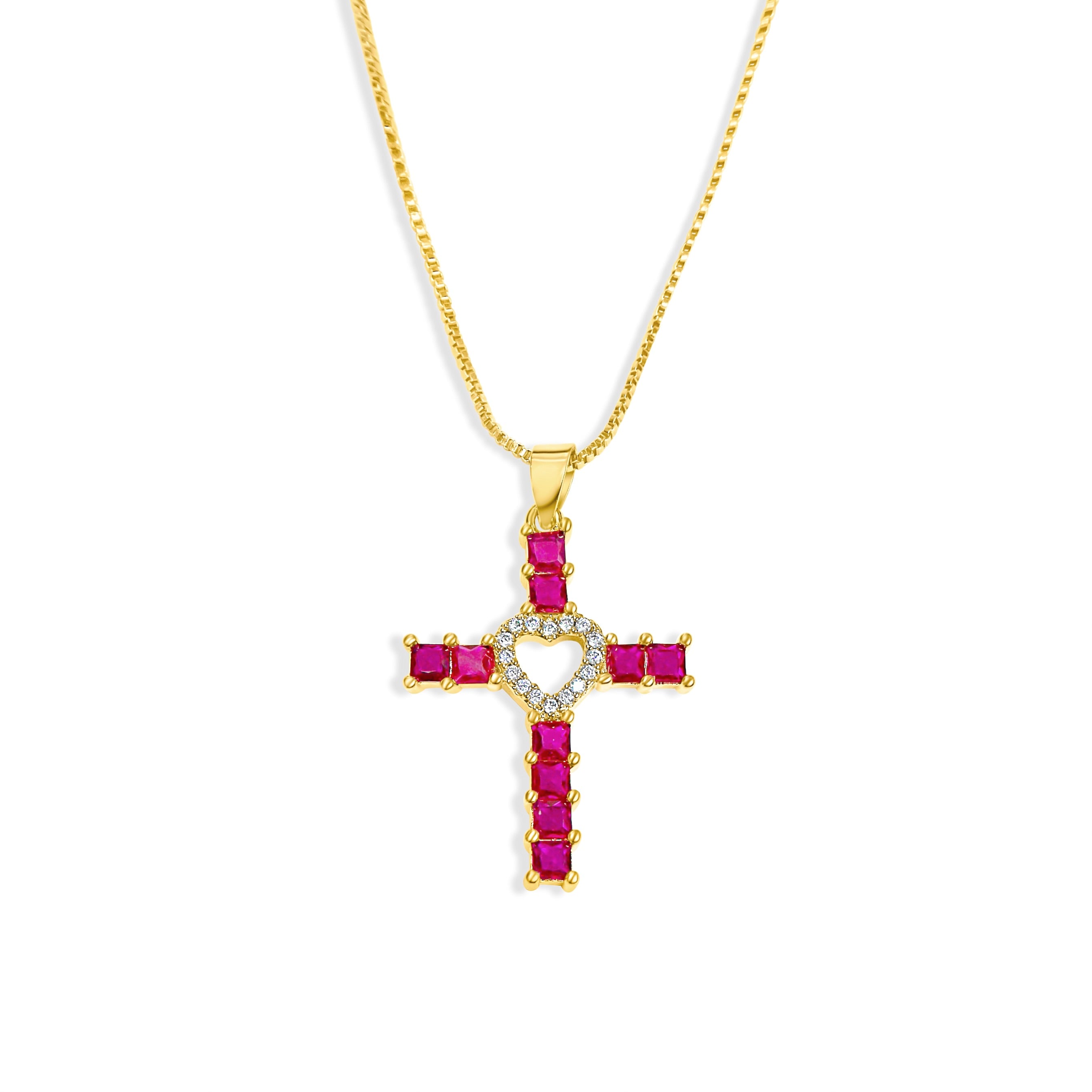 “Cross my heart” necklace