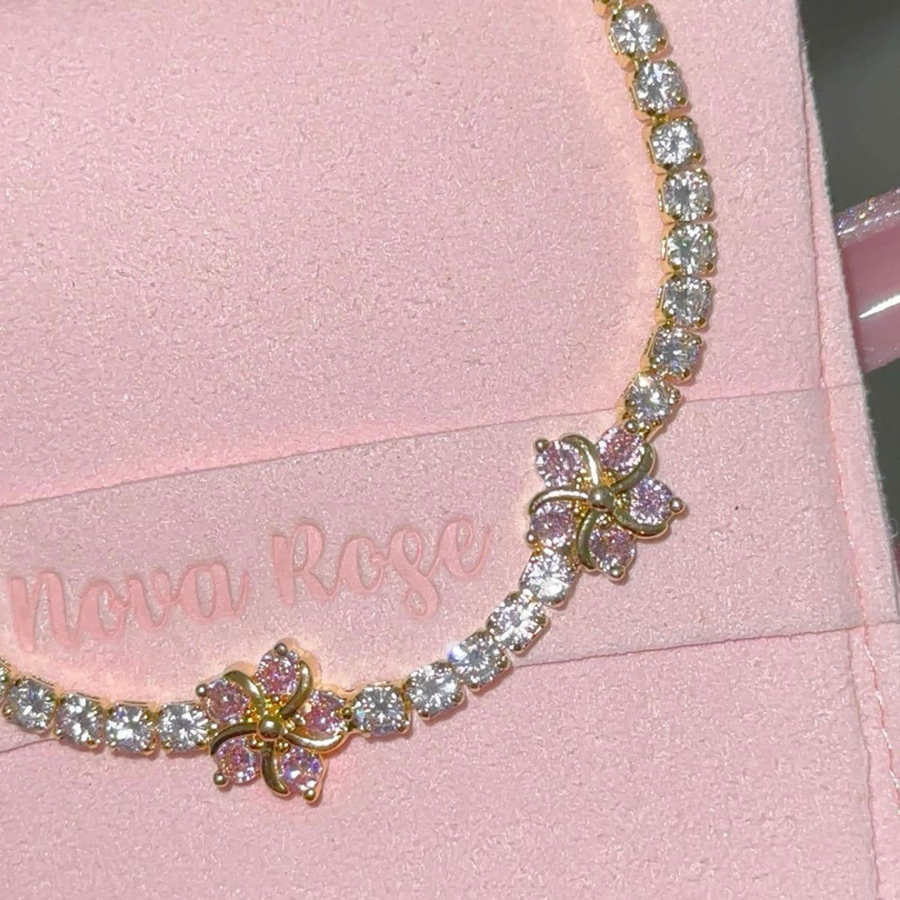 “Blossom bling” bracelet