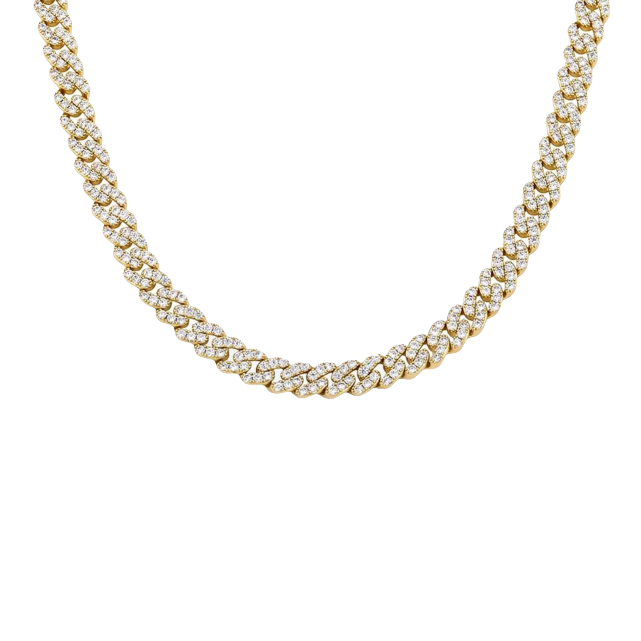 Thin Cuban link choker